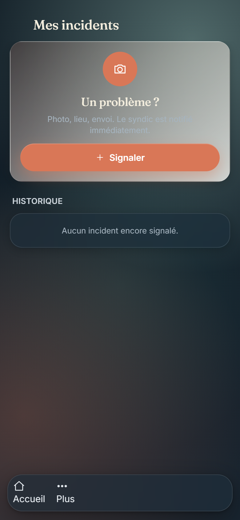 Mira App — signalement d'incident